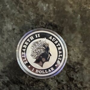 Australia Elizabeth II Silver Dollar Coin 2014 1 oz 999 Silver